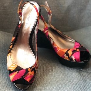 Marc Fisher’s Multi color Wedge Sandals